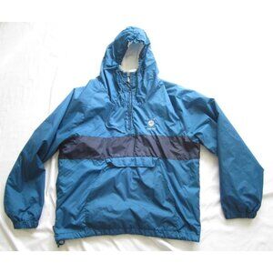 Vtg Women's Cuffy's of Cape Cod 1/4 Zip Nylon Pullover Jacket Sz l (WS73)